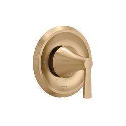 Single Handle Pressure Balancing Valve Trim in Bronzed Gold