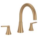 BRONZED GOLD BZG TWO-HANDLE NON DIVERTER ROMAN TUB FAUCET 
