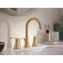 Moen Bronzed Gold Two Handle Widespread Bathroom Sink Faucet 