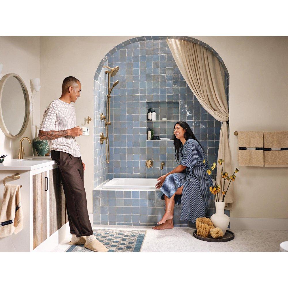 Moen Bronzed Gold Single Handle Wall Mount Filler (Trim Only) 