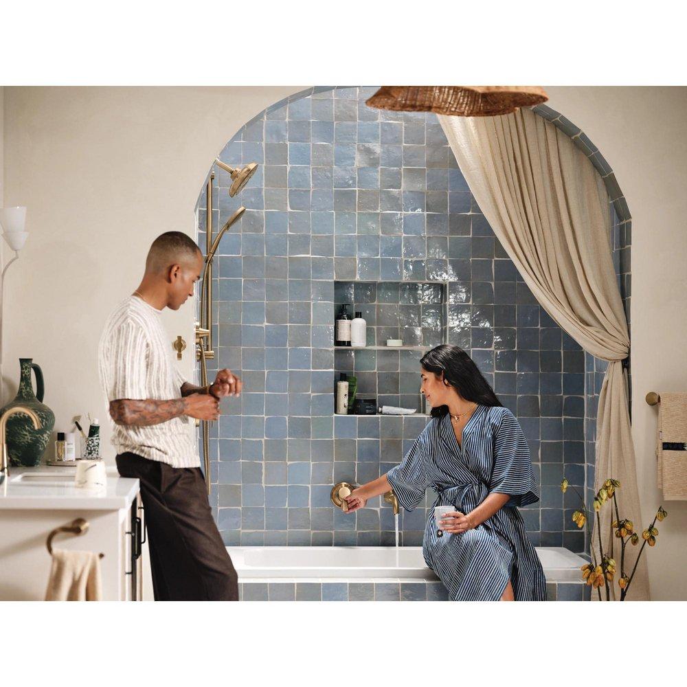 Moen Bronzed Gold Single Handle Wall Mount Filler (Trim Only) 