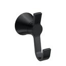Matte black double robe hook