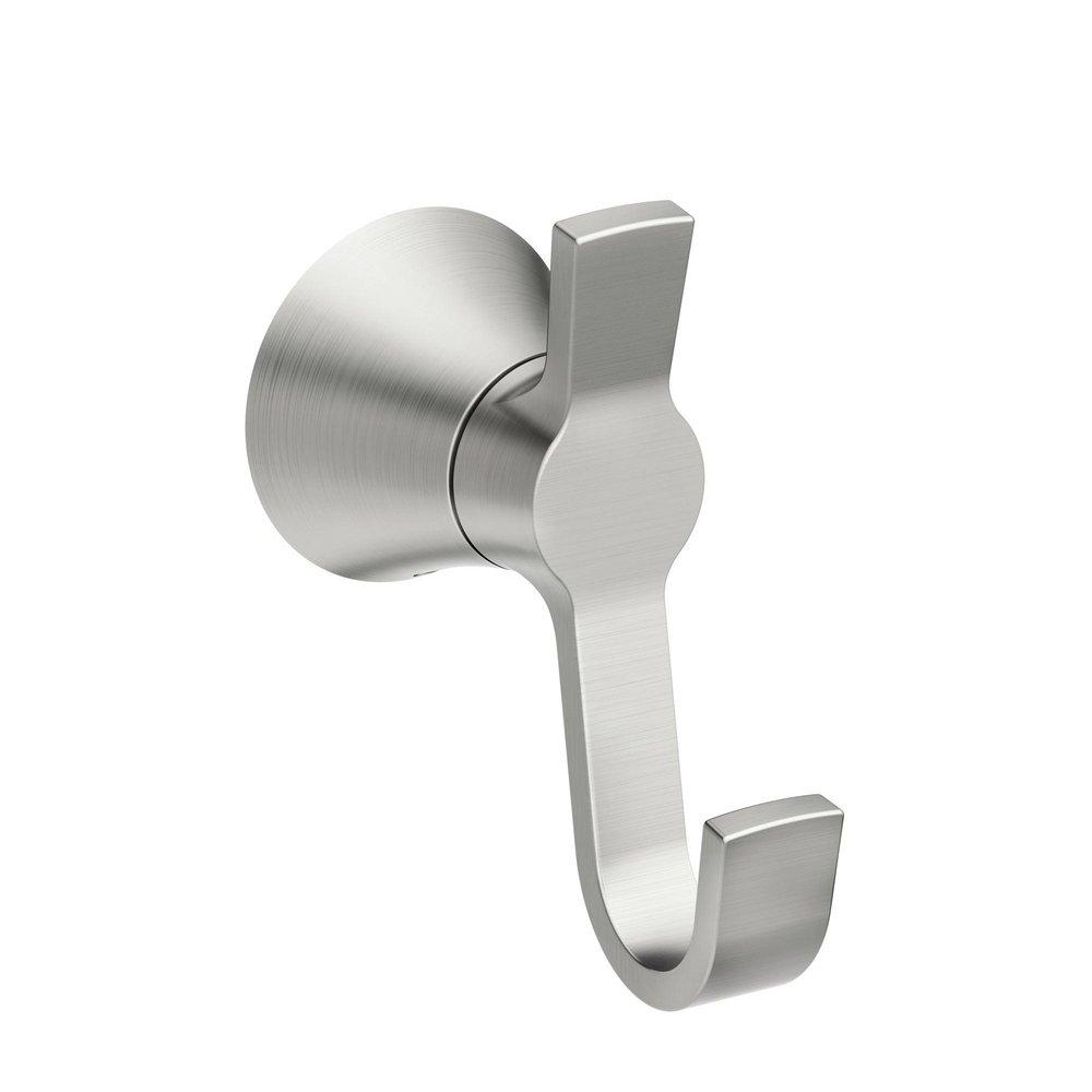 BRUSHED NICKEL DOUBLE ROBE HOOK 