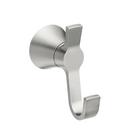 BRUSHED NICKEL DOUBLE ROBE HOOK 