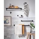 MATTE BLACK TOWEL RING 