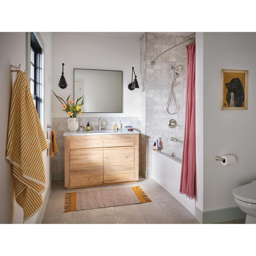 BRUSHED NICKEL TOWEL RING 