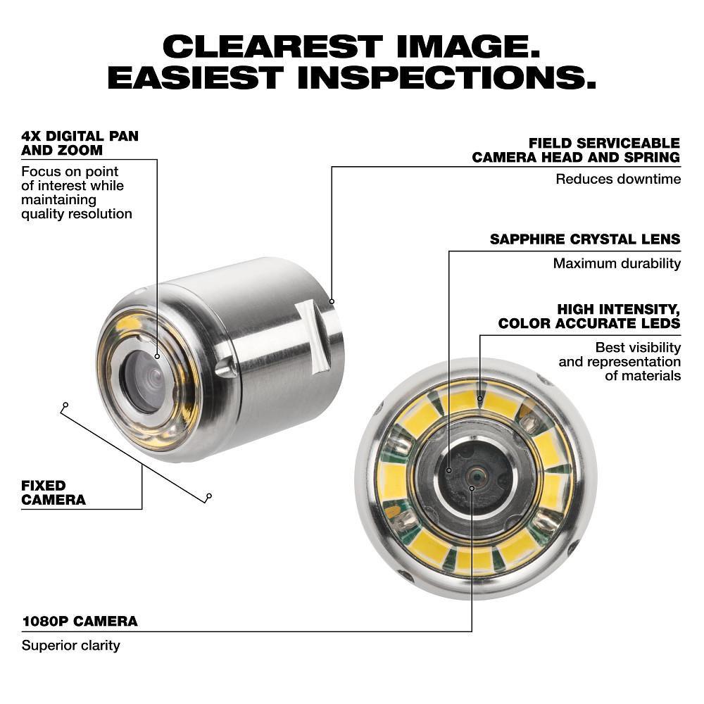 16MM REPLACEMENT CAMERA HEAD KIT FOR M12 65? ULTRA FLEX COMPACT INSPECTION CAMERA 