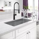 PROFLO&reg; Matte Black Single Handle Kitchen Faucet 
