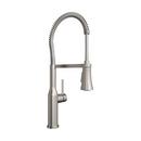 Single Handle Pre-Rinse Kitchen Faucet in Brushed Nickel