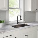 PROFLO&reg; Matte Black Single Handle Kitchen Faucet 