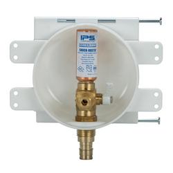 1/2 in. Round Mini Ice Maker Outlet Box with PEX Hammer Arrester Valve & Preloaded Mounting Nails