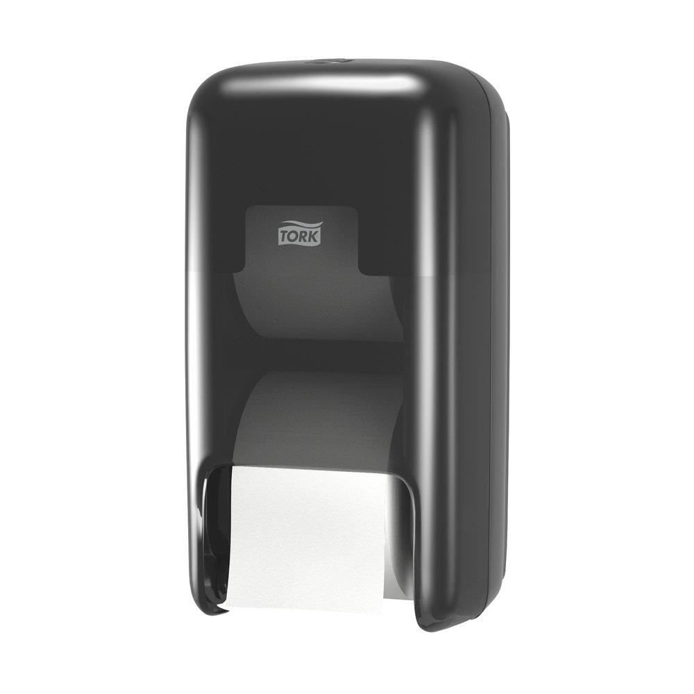 TORK OPTISERVE CORELESS T5/T7 2 ROLL TOILET PAPER DISPENSER BLACK 