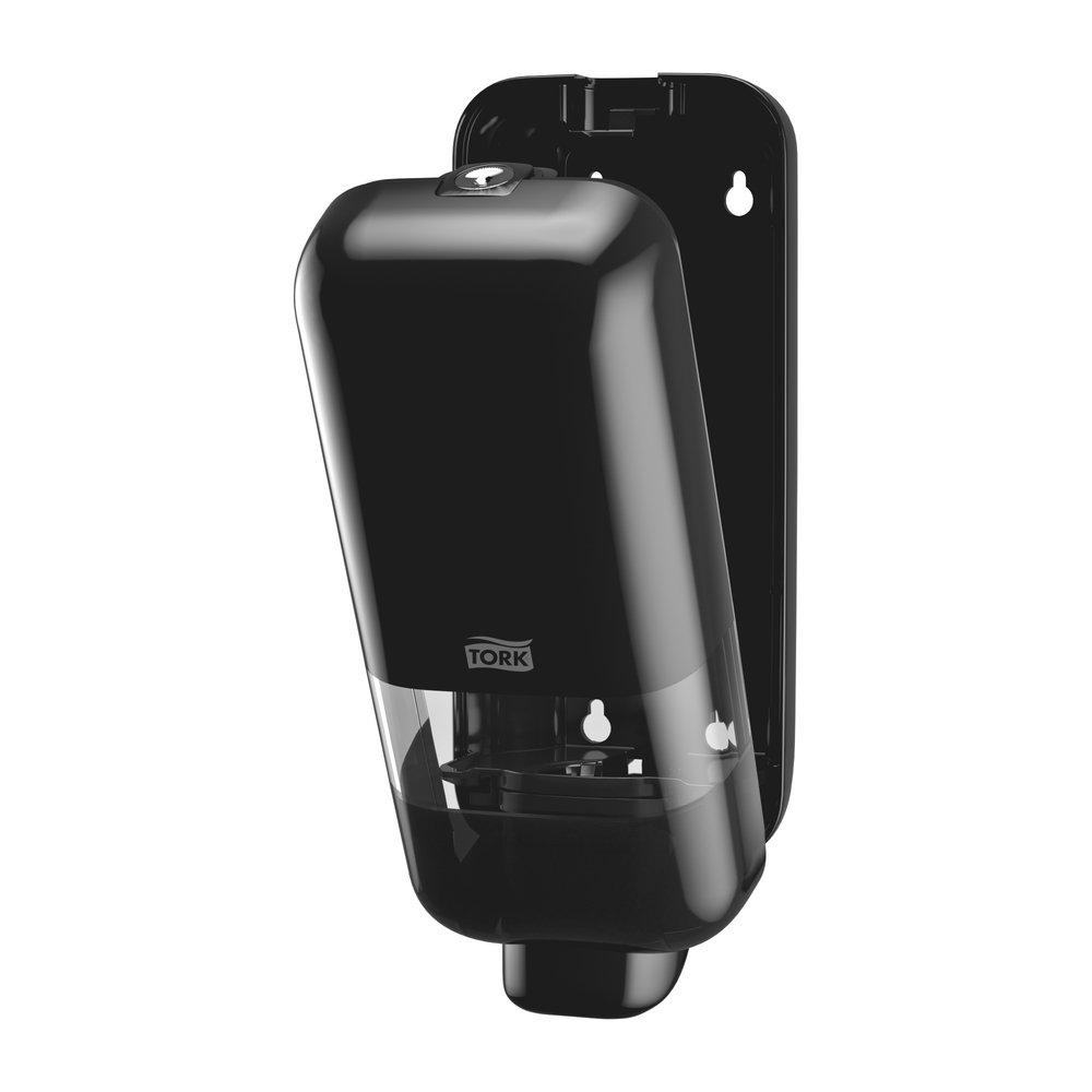 TORK S4 MANUAL SOAP AND SANITIZER DISPENSER BLACK 