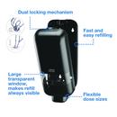 TORK S4 MANUAL SOAP AND SANITIZER DISPENSER BLACK 
