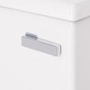 LAVRIK TWO-PIECE ELONGATED TOILET WITH REVERSIBLE TANK - NO SEAT - CHROME HANDLE 