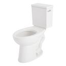 LAVRIK TWO-PIECE ELONGATED TOILET WITH REVERSIBLE TANK - NO SEAT - CHROME HANDLE 