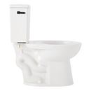 LAVRIK TWO-PIECE ELONGATED TOILET WITH REVERSIBLE TANK - NO SEAT - MATTE BLACK HANDLE 
