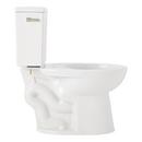 1.28 gpf Two Piece Elongated Toilet with Reversible Tank and Polished Nickel Handle, Less Toilet Seat 