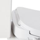 LAVRIK TWO-PIECE ELONGATED TOILET WITH REVERSIBLE TANK - BIDET SEAT - WHITE HANDLE 