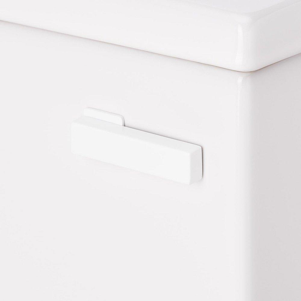 1.28 gpf Two Piece Elongated Toilet with Reversible Tank and White Handle, Includes Bidet Seat 