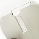 LAVRIK TWO-PIECE SKIRTED ELONGATED TOILET WITH REVERSIBLE TANK - BIDET SEAT - BRUSHED GOLD HANDLE 