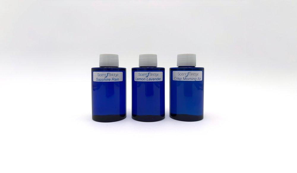 Trial Pack Scents in Crisp Morning Air, Lemon Lavender & Sapphire Rain 
