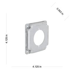 4" Square Cover for 30/50 Amp Receptacle