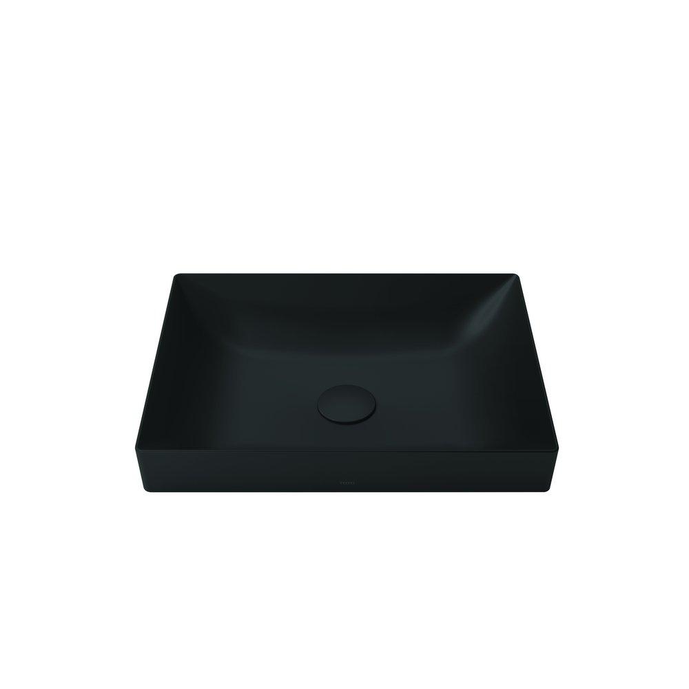 KIWAMI 19-11/16 RECTANGULAR VESSEL LAV. MATTE BLACK 