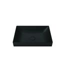 KIWAMI 19-11/16 RECTANGULAR VESSEL LAV. MATTE BLACK 