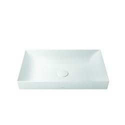23-5/8 in. Vessel Rectangular Bathroom Sink in Matte White