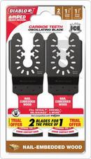 1-1/4 in. Universal Fit Carbide Oscillating Blade for Nail Embedded Wood (2 Pack) 