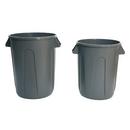32 GALLON ROUND WASTE RECEPTACLE BLUE 
