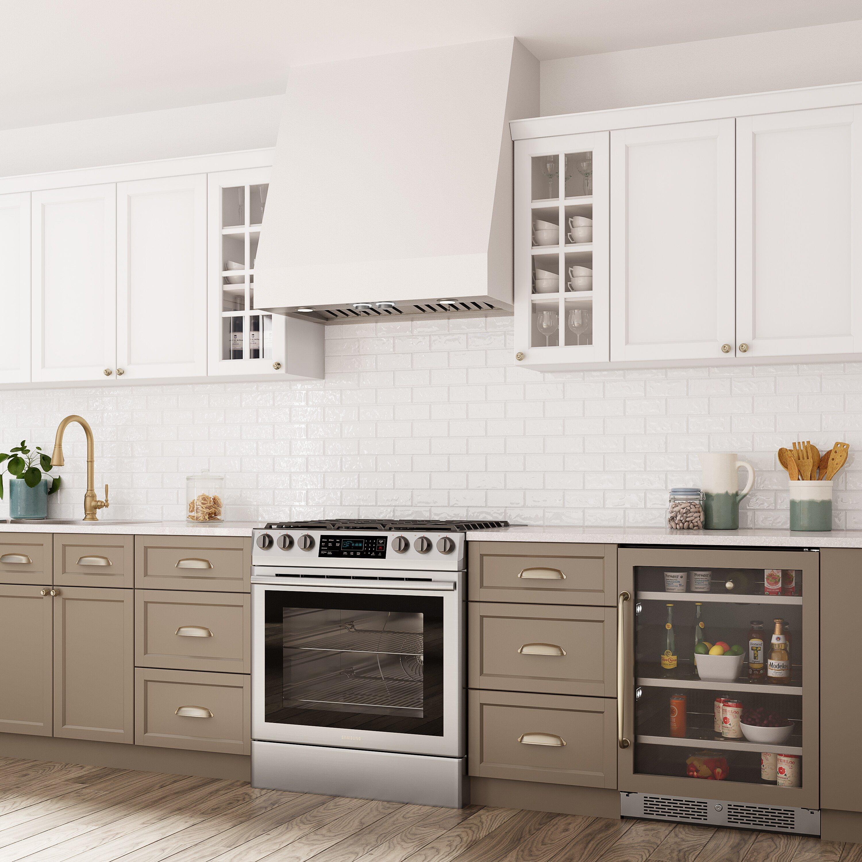 34 in. Range Hood Insert in Stainless Steel 