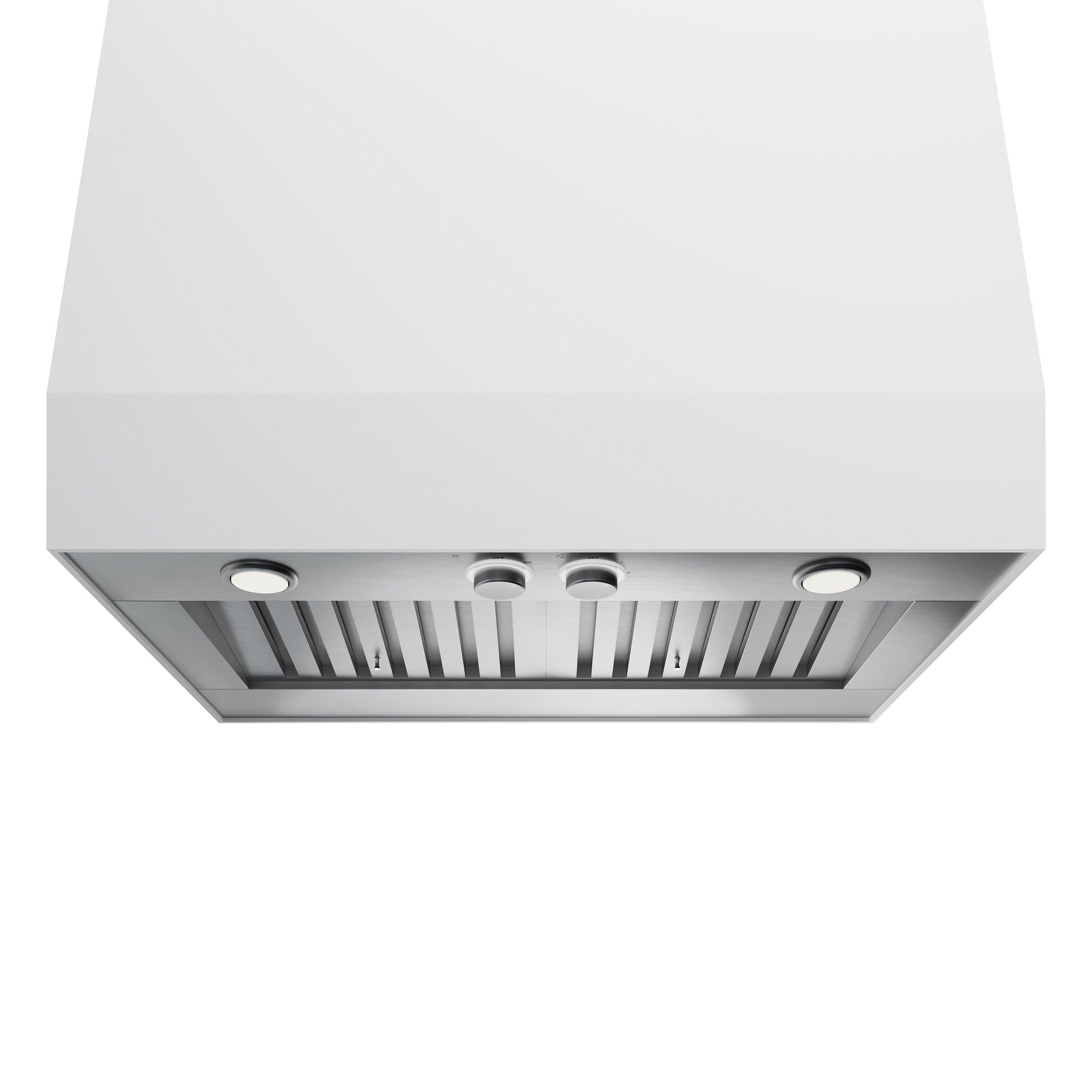 34 in. Range Hood Insert in Stainless Steel 