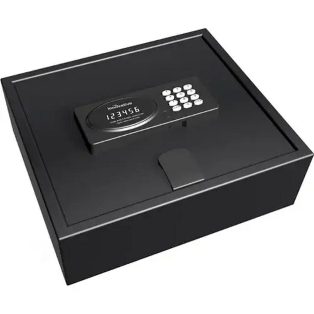 Top Open Safe in Black with 15 in. Laptop Compitable Lighted Keyboard 
