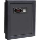 Wall Safe in Black with 15 in. Laptop Compatible Lighted Keyboard 