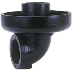 2 Cast Iron Drip Pan Elbow Black Corr
