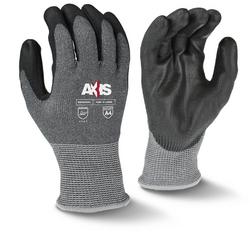 13G Cut Level A4 PU Coated Glove in Grey/Black and Yellow, S