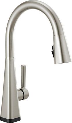 Single Handle Pull Down Kitchen Faucet in Spotshield Stainless