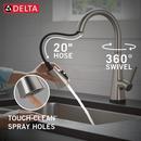 Single Handle Pull Down Kitchen Faucet in Spotshield Stainless 