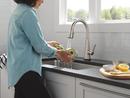 Single Handle Pull Down Kitchen Faucet in Spotshield Stainless 