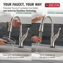Single Handle Pull Down Kitchen Faucet with Side Spray in Spotshield Stainless 