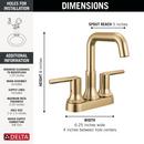 DELTA TRINSIC CENTERSET BATHROOM FAUCET 