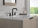 Two Handle Widespread Bathroom Sink Faucet in Matte Black 