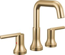 Two Handle Widespread Bathroom Sink Faucet in Champagne Bronze