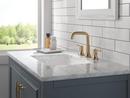 Two Handle Widespread Bathroom Sink Faucet in Champagne Bronze 