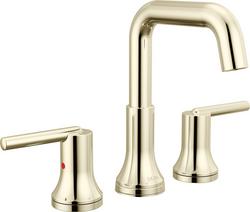 Two Handle Widespread Bathroom Sink Faucet in Polished Nickel