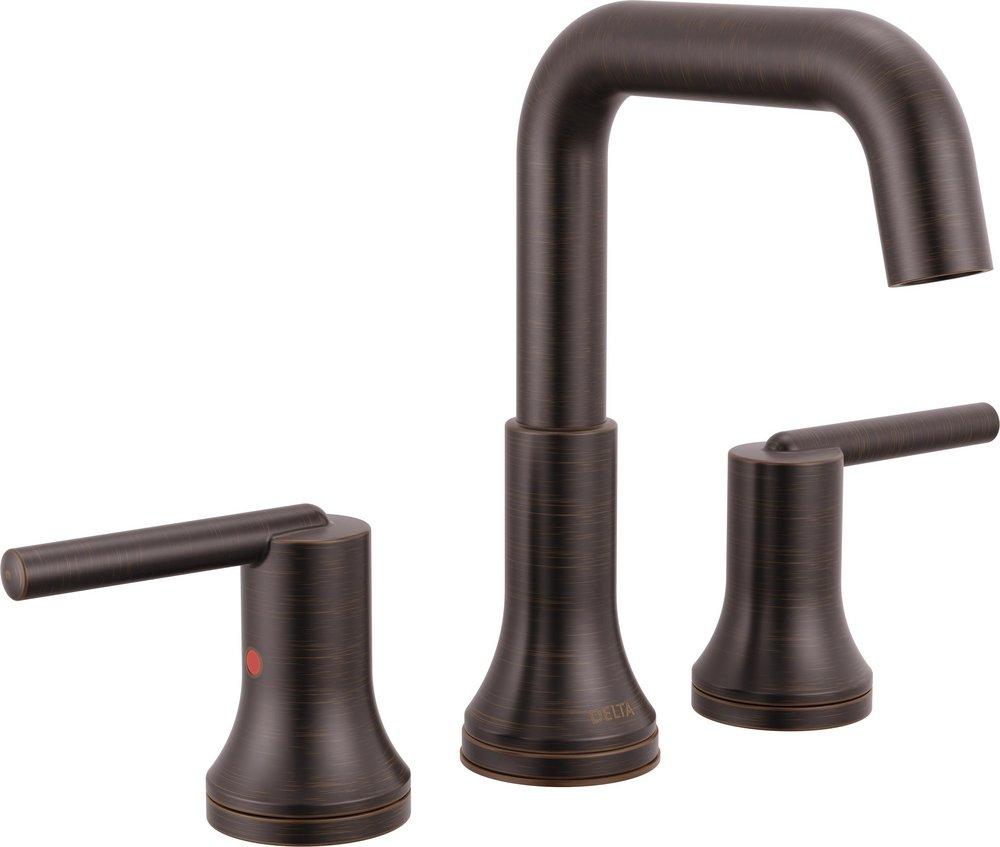 DELTA TRINSIC TWO HANDLE WIDESPREAD BATHROOM FAUCET 