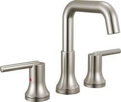 Two Handle Widespread Bathroom Sink Faucet in Stainless