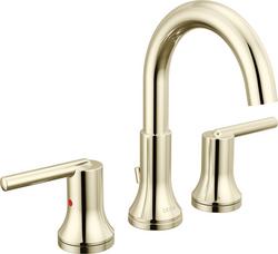 Two Handle Widespread Bathroom Sink Faucet in Polished Nickel